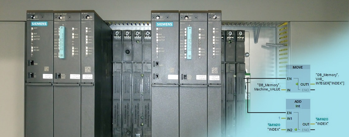 PLC Indirect addressing